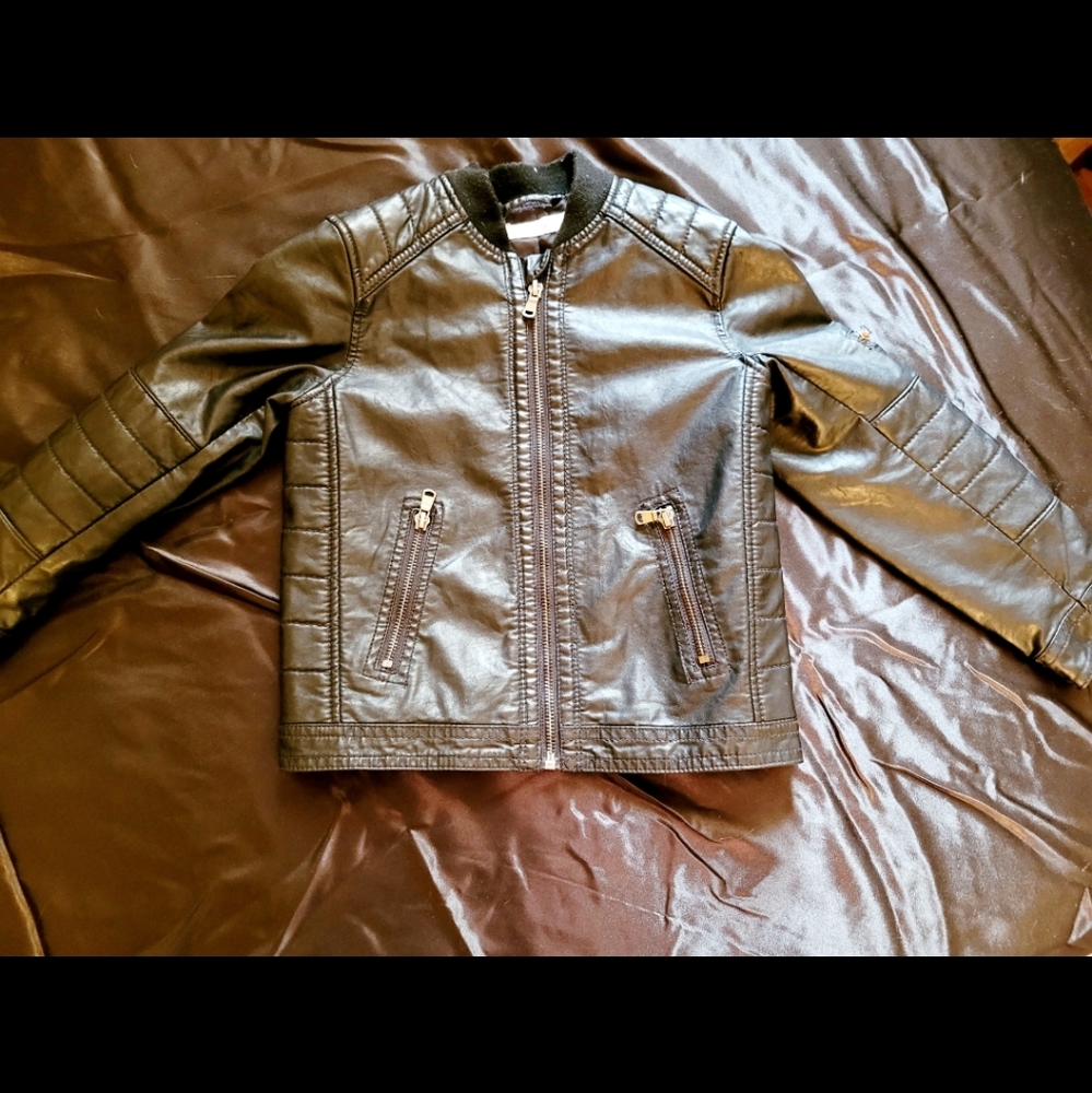 Vegan Leather Kids Biker Jacket